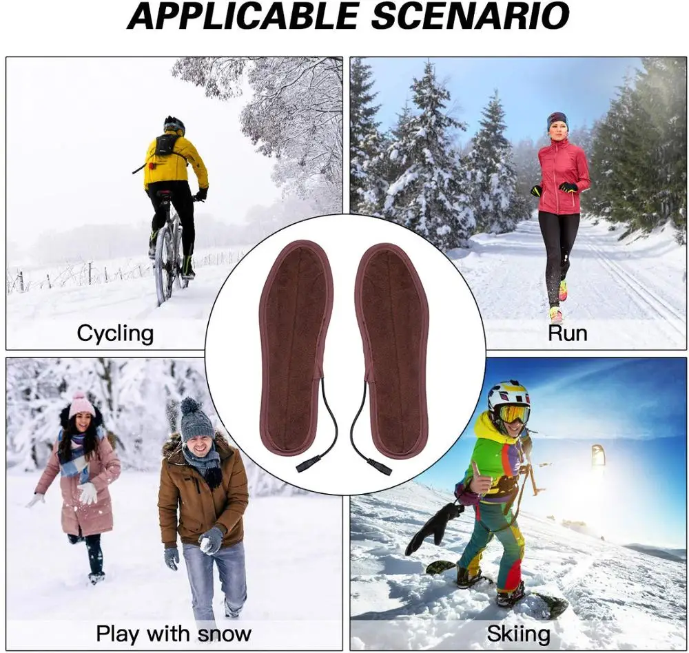 Зимние Стельки С Подогревом USB для мужчин и женщин стельки с подогревом обуви