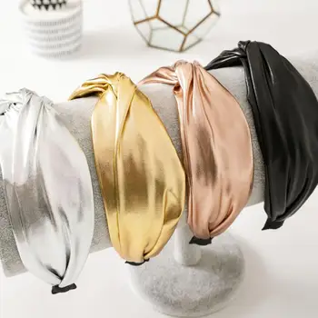 

Solid Color Knot Headbands for Women Simple Fabric Girls Wide Hairband Women Hair Accessories Wide Side Hair Band