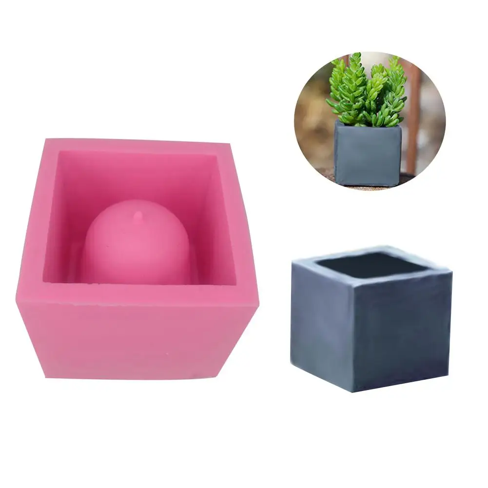 Силиконовая форма сделай сам подсвечник гипсовый цемент мясистый горшок