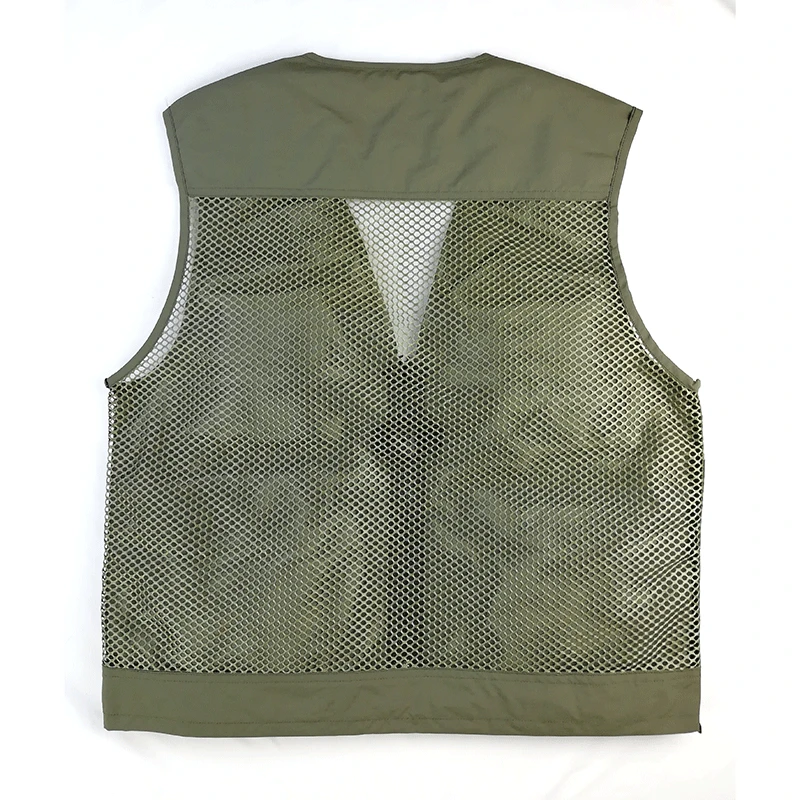 Summer Waterproof Fishing Vest Outdoor Military Tactical Hunting Shooting Reporter Photography Multi-pocket Mesh Cloth Waistcoat, fisherman vest, hunting vest