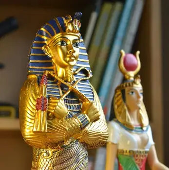 

Egypt Pharaoh Resin Craft Decorative Figurines Egyptian Pharaoh Statu Craft Christmas Home Decoration Pyramid Resin Craft Gifts