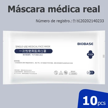 

10pcs BIOBASE Disposable Medical Mask Pollution Dustproof Meltblown Single Use Anti Bacteria