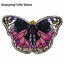 Коврики для помещений, улицы, животные, напольный коврик, моющийся коврик для входа, для детской кухни, столовой, гостиной, прихожей, ванной комнаты, бабочка