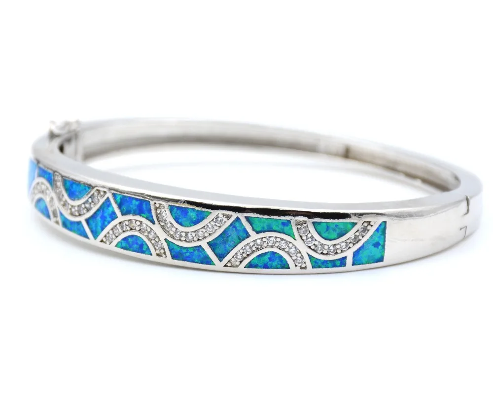 _Charming_Blue_Fire_Opal_Cuff_Bangle_Bracelets_for_Women (3)