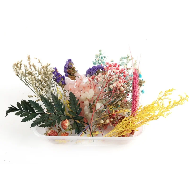 Dried Flower Candle Handmade Making Aromatherapy Wax Piece Special Dried Flower DIY Material random Color