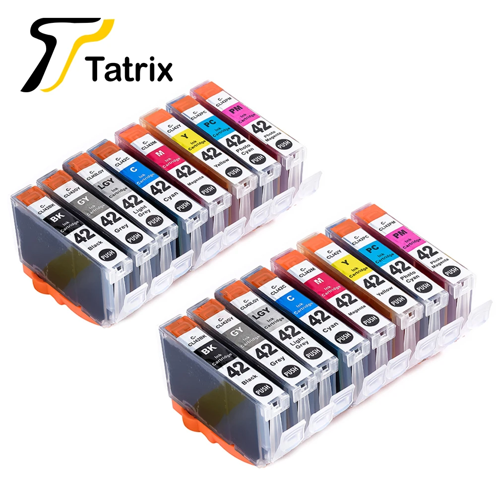 

16 PCS For Canon 42 CLI42 CLI-42 With Chip New Compatible Ink Cartridge For Canon Pixma Pro-100 Printer