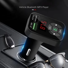 Bluetooth fm-передатчик TF 32G U диск воспроизведения музыки автомобиля mp3-плеер аксессуар двойной USB зарядное устройство для мобильного телефона FM радио аудио приемник