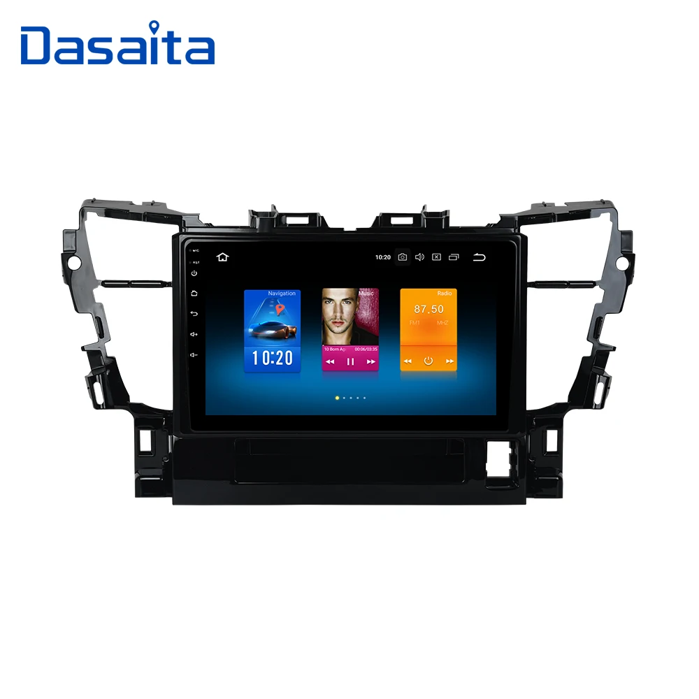 Best Dasaita 10.2" Touch Screen Car Stereo Android 9.0 Navigation for Toyota Alphard 2015 2016 2017 2018 Radio GPS Bluetooth 4G RAM 0