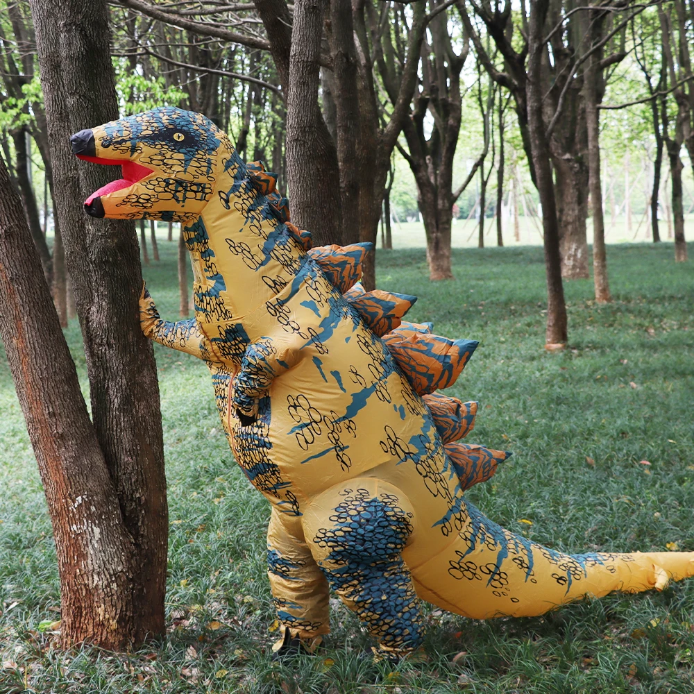 Dinossauro inflável 10 m com desenhos animados, dinossauro gigante inflável  para decoração de parque externo - AliExpress