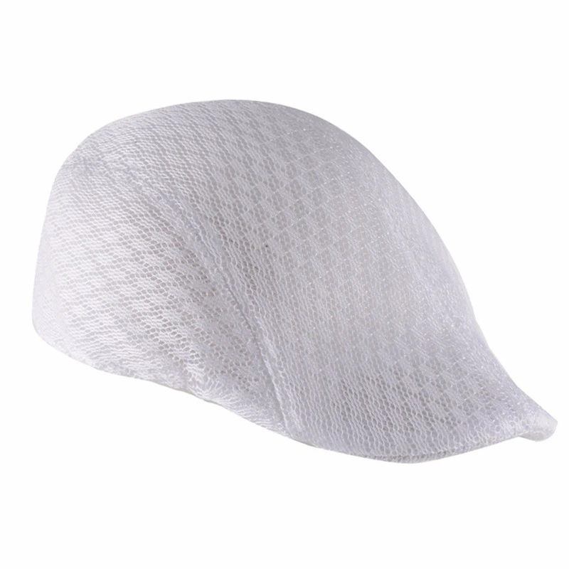 Летние мужские и женские солнцезащитные сетчатые береты унисекс газетчик для гольфа плоская остроконечная шляпа Кепка дышащие береты