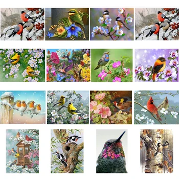 

5D DIY Diamond Painting Full Square Round Drill Animals Bird Landscape Mosaic Diamond Embroidery Cross Stitch Home Decoration
