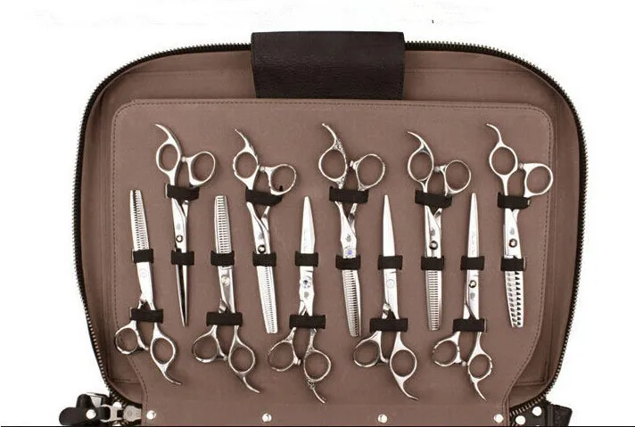 can put 60pcs scissors Portable Leatherette Hair bag Insert Styling Scissors Case Storage Clapboard Tools | Красота и здоровье
