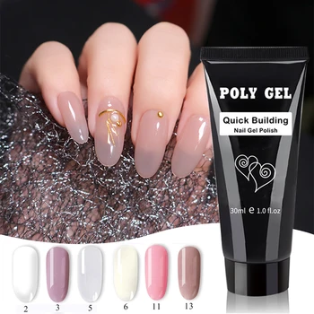 

Beateal 30 ML 6 Colors Nail Builder Gel Polish Varnish For Nail Extension UV Gel LED Sculpting Semi Permanent Primer Top Coat