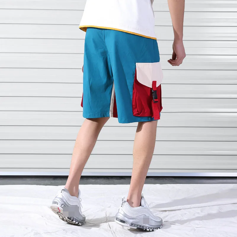 Men Buckle Zipper Side Stripe Pocket Cargo Baggy Shorts Tactical Homme Shorts Sport Cotton Sweatpants Men Summer Plus Size Men Buckle Zipper Side Stripe Pocket Cargo Baggy Shorts Tactical Homme Shorts Sport Cotton Sweatpants Men Summer Plus Size