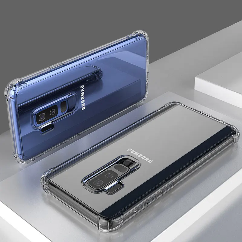 Ударопрочный силиконовый чехол для телефона Samsung Galaxy S8 S9 Plus S10E Note 8 9 10Plus A50 A10