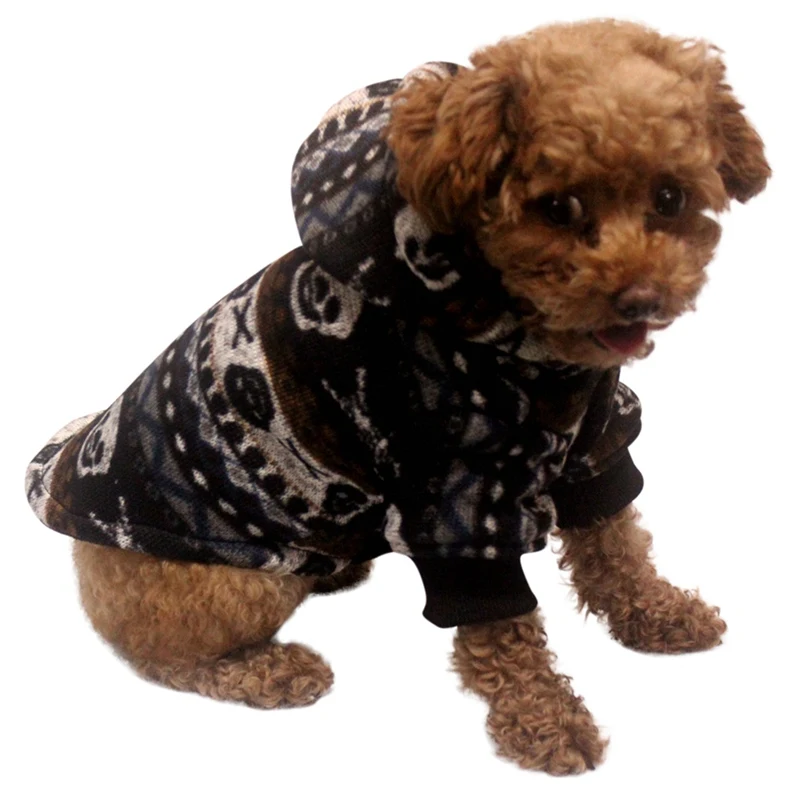 Зимняя теплая одежда для домашних собак, собак, кошек, пальто с капюшоном, 2 ноги, толстовка, пальто, одежда для французского бульдога, для йоркширских терьеров и чихуа-Хуа