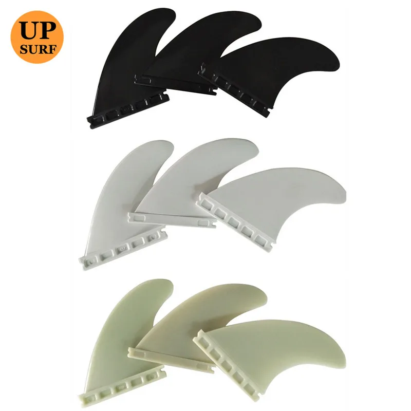 Quilhas Plastic Surf Single Tabs Fin M Tri Surfboard Fins Single Tabs Fins M Size Surf Fins white black clear