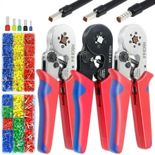 Tubulaire Outils De Sertissage De Terminaux Mini Pinces Électriques HSC8 6 4A/6 4 0.25 10mm ² 23 7AWG 6 6 0.25 6mm ² Haute Précision Pince Ensembles