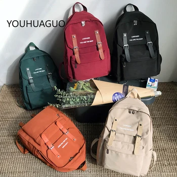 

Waterproof Nylon Backpack Women 2020 Shoulder Bag Anti-theft Travel Bagpack Large Backbag School Backpack Teenage Girls