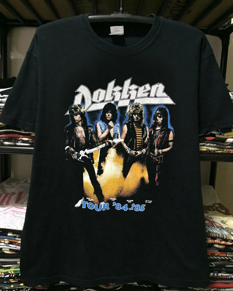 VTG редкая футболка Dokken Tooth Nail 1984-85 турнирный принт | Мужская одежда