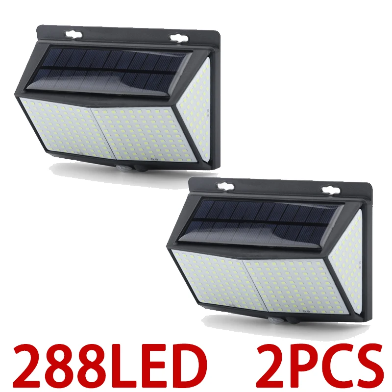 468 LED Solar Light Human Body Sensor 288 Solar Lamp IP65 Outdoor Light automatic adjust brightness Garden Street Light outdoor solar spot lights Solar Lamps