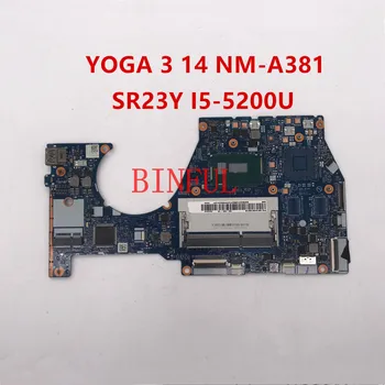 

Free shipping for yogo3 14 Laptop Motherboard BTUU1 NM-A381 MB 5B20H35637 SR23Y I5-520U DDR3L 100% fully tested
