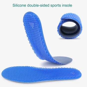 

1 Pair Unisex Free Size Insole Silicone Massaging Insoles Pads Orthotic Arch Sport Shoe Gel Insole LDO99