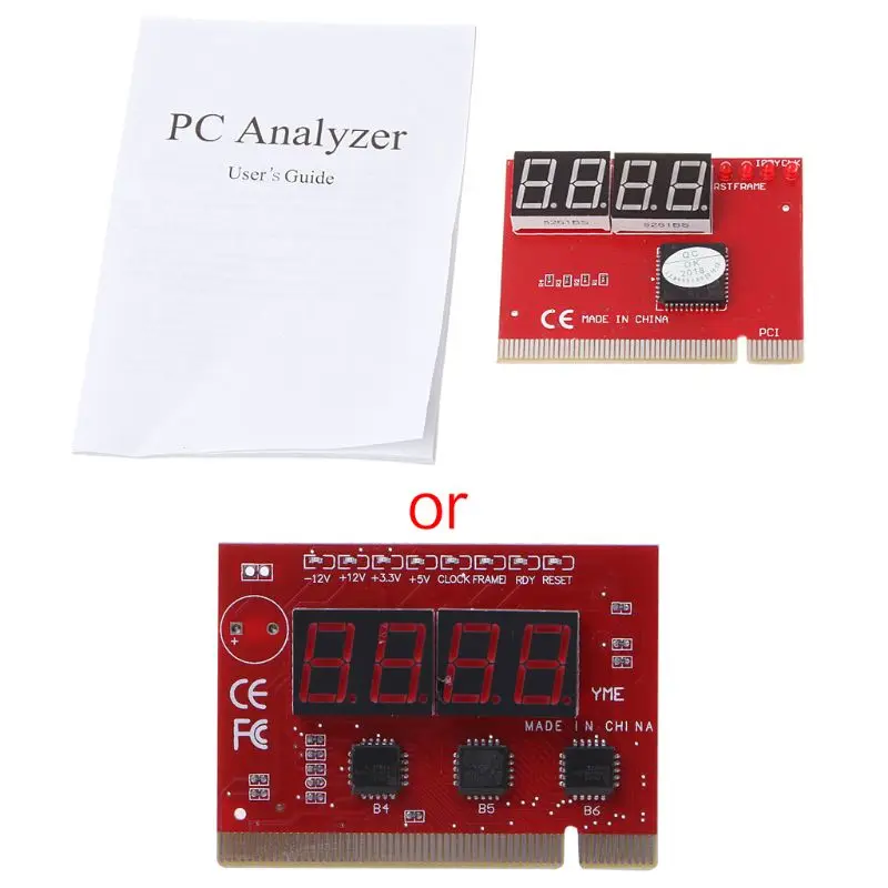 Новый компьютерный PCI открытка материнская плата светодиодный 4-разрядный