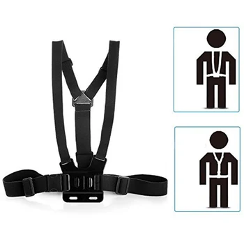 

Skiing Cycling Diving Action Camera Shoulder Mount Holder Belt Chest Strap For GoPro Hero 5/4/3/2 ZX00