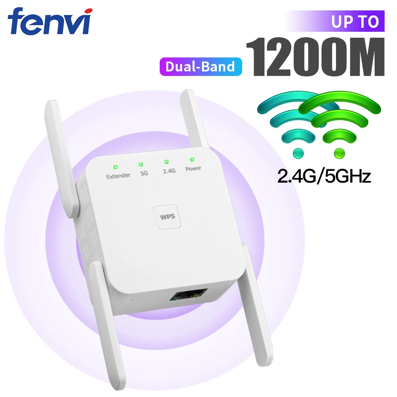 Wifi Repeater 5Ghz Wireless Wifi Extender 1200Mbps Long Range Signal Wi-Fi  Amplifier Router Wi Fi Booster 2.4G Wifi Repiter - AliExpress