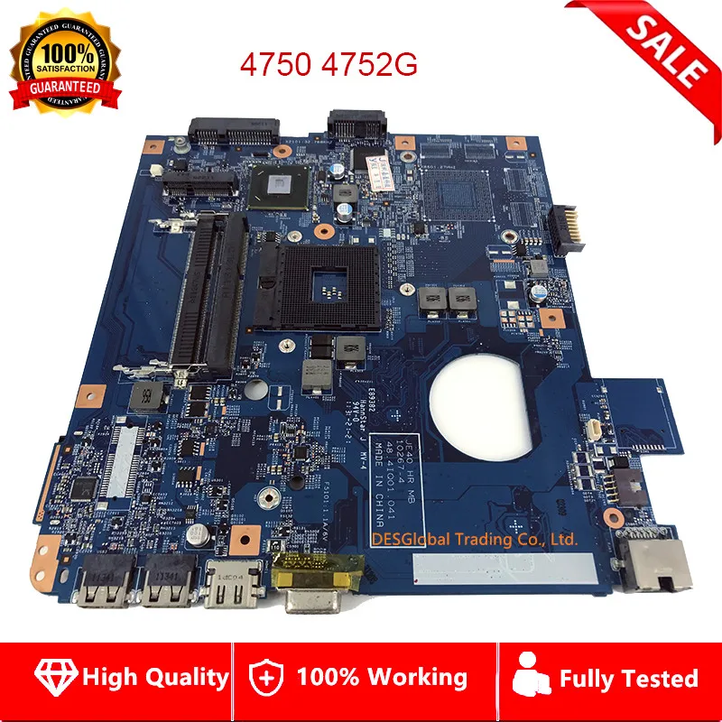 

For Acer Aspire 4750 4752G Motherboard HM65 Nvidia 540 JE40 HR MB 10267-4 48.4IQ01.041 Fully Tested