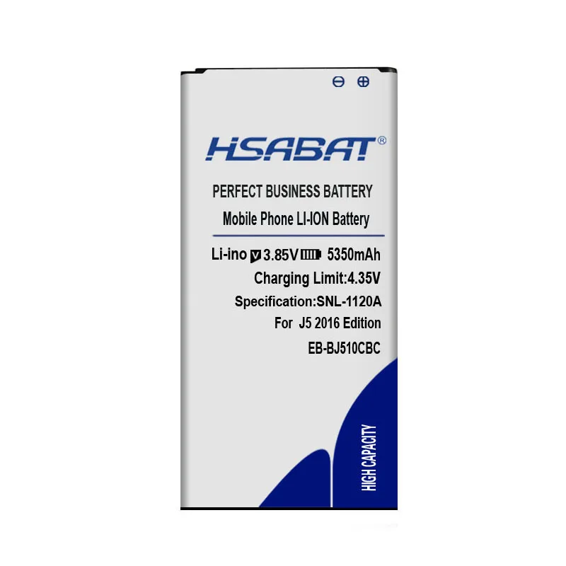 HSABAT 5350 мА/ч, EB-BJ510CBC Батарея для samsung Galaxy J5 Edition j5109 j5108 J510 J510FN J510F J510G J510Y J510M