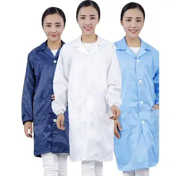 

Unisex Stripe Washable Anti Static Dust Proof Protective Jacket Suit Work Clothes Wind and dust resistant virus
