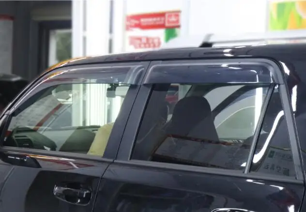 Apply only for Toyota 4runner Windows pane weatherproof refitted Car window rain eyebrow rain-shield accessories
