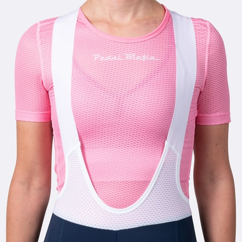 

Super light 2019 Summer Women Mesh Cobweb Breathable Bike Cycling Base Layer pink Bicycle Short Sleeve Shirt Sport Underwear