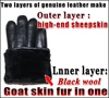 Deerskin-guantes de piel de oveja para hombre y mujer, guantes de lana para invierno, gruesos y cálidos ► Foto 3/6