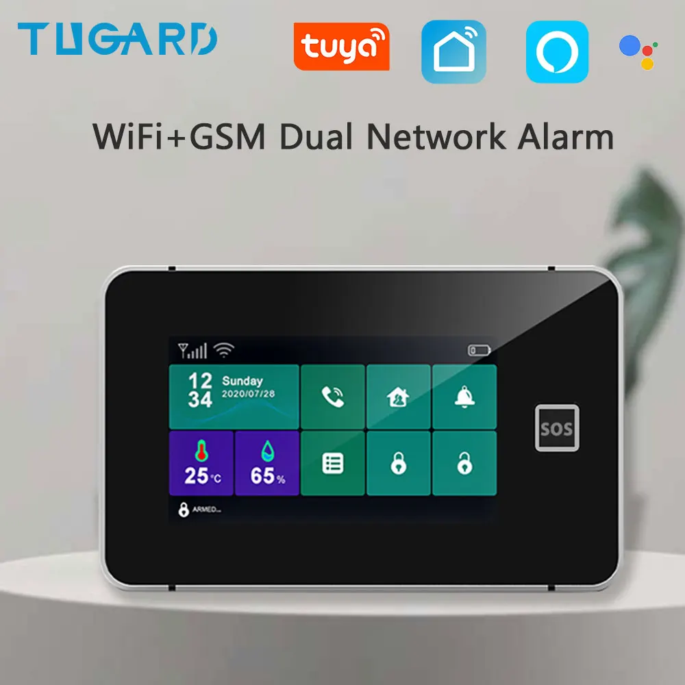 Tugard Tuya Беспроводной Wi-fi домашняя Безопасность GSM сигнализация умная жизнь Alexa