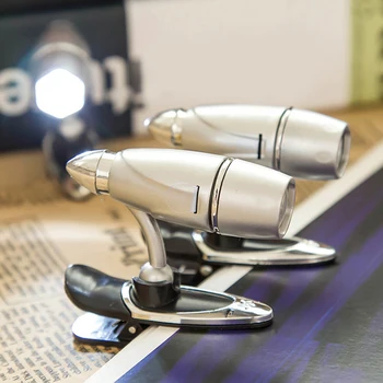 

Mini LED Clip Booklight Portable Travel Book Reading Lamp Energy-saving Folder Book Night Light LED Bullet Clip Book Light