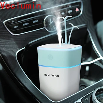

New 3 in 1 Bonsai Humidifier Mini Ultrasonic Car Fogger Led Night Light USB Fan Essential Oil Aroma Diffuser Air freshener