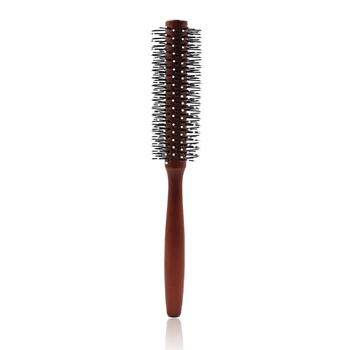 

Wood Round Hair Curly Comb With Ball Tip Anti Static Natural Styling Hair Brush Barber Tool Wood Round Comb