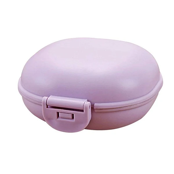 

Box Soap Holder, Soap Case for Home Outdoor Hiking Camping Gym--purple