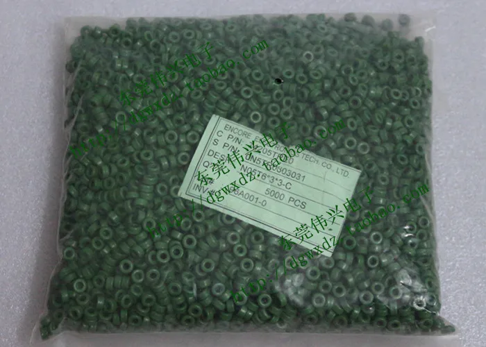 Ferrite Magnetic Ring 6*3*3mm Anti-interference Inductance Common Mode Filter Small Magnetic Beads Spray Green
