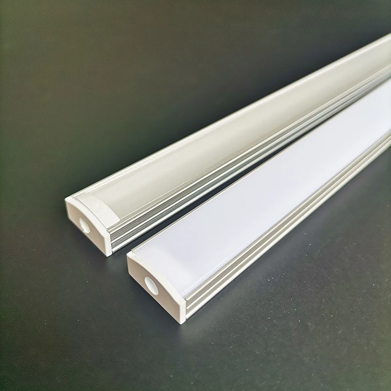 Tanie 1-28 sztuk/partia perfil aluminio doprowadziły światła 0.5 metrów biuro pasek