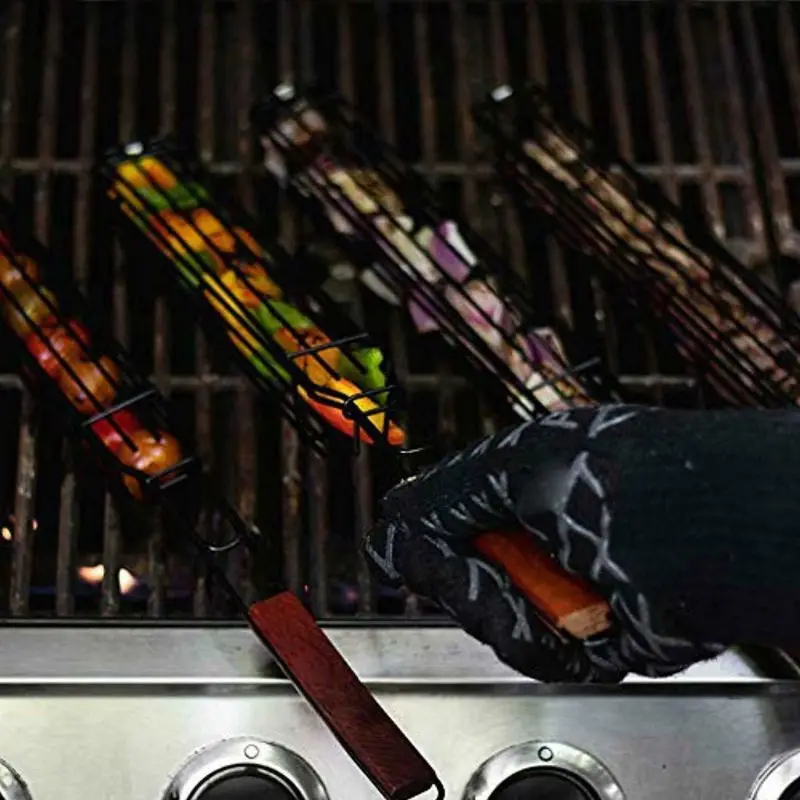 Корзина для барбекю Kabob мочалка приготовления пищи гриль мяса|Шпажки| |