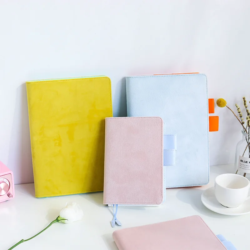 

French Cashmere Notebook Cover Korean Hobo Hand Book Cloth Hand Book Diary Notebook Case