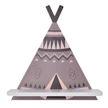 

Accessories Home Decor Study Minimalist Style Printed Cafe Teepee Shape Wall Shelf Geometric Living Room For Bedroom Restaurant