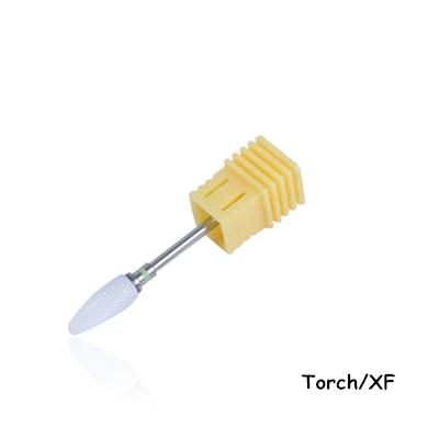 Дизайн ногтей керамическая Шлифовальная головка одна Кукуруза электрическая шлифовальная машина специальные аксессуары Шлифовальная головка инструменты - Цвет: Torch XF
