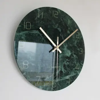 

Large Wall Clock Silent Clock Living Room Nordic Marble Clock Bedroom Quartz Clock Silent Wall Watch Clock Creative Wall Clock