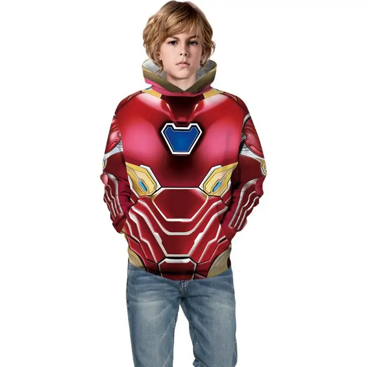 Promotion Jacket The Avengers Spiderman Captain America Iron Man Sweatshirt Autumn Quantum Warfare Hoodies Coats For 4-13y