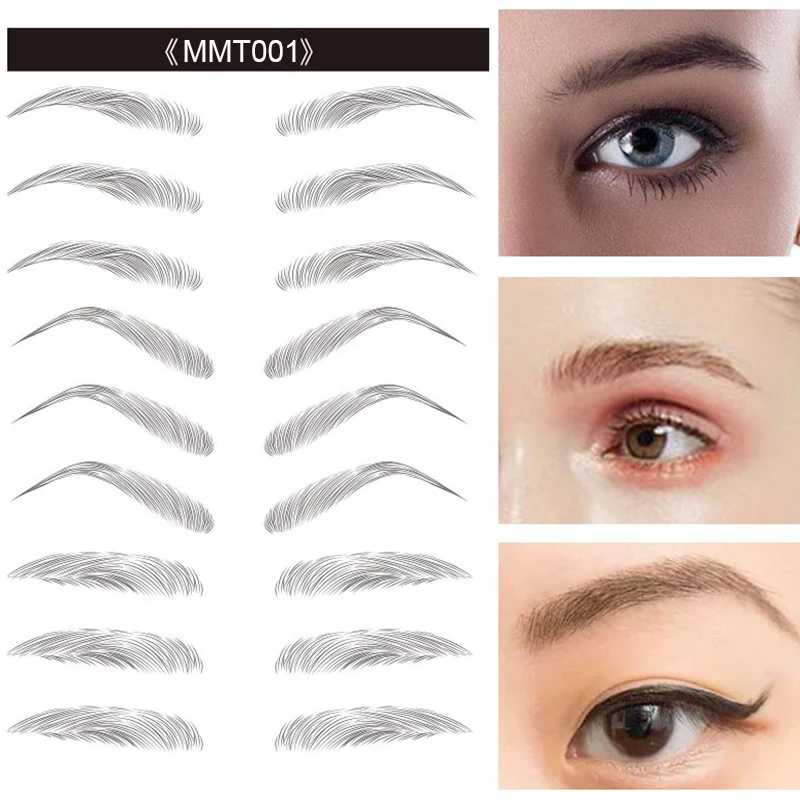 

Eyebrow Tattoo Sticker Stencil Waterproof Eyebrow Tattoo Tools Templates Cosmetics Professional Makeup Eye Brow Shaper Sticker